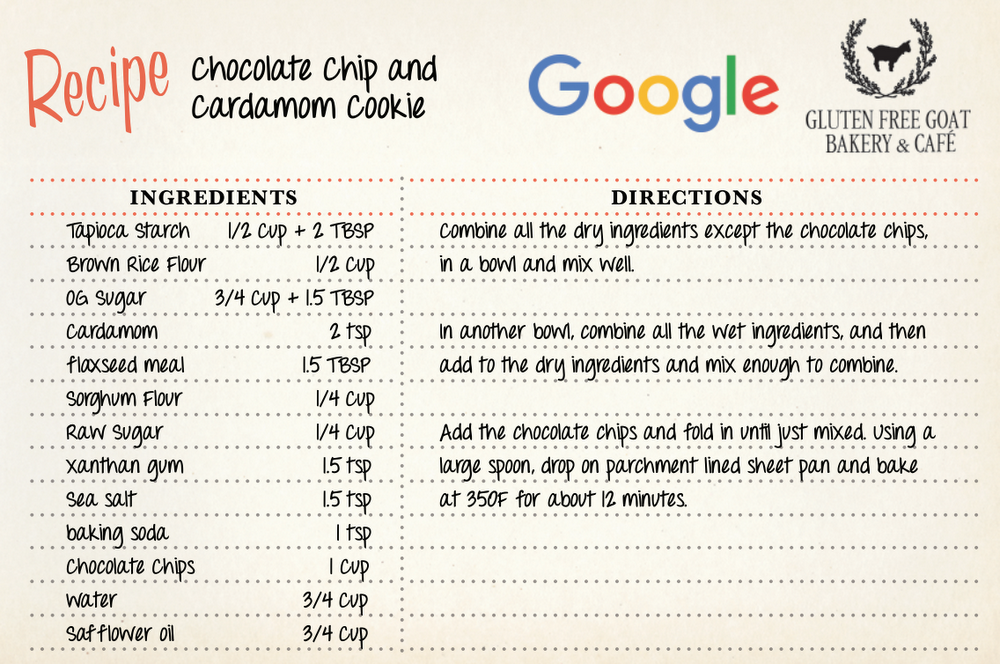 Google's smart cookie recipe © Google