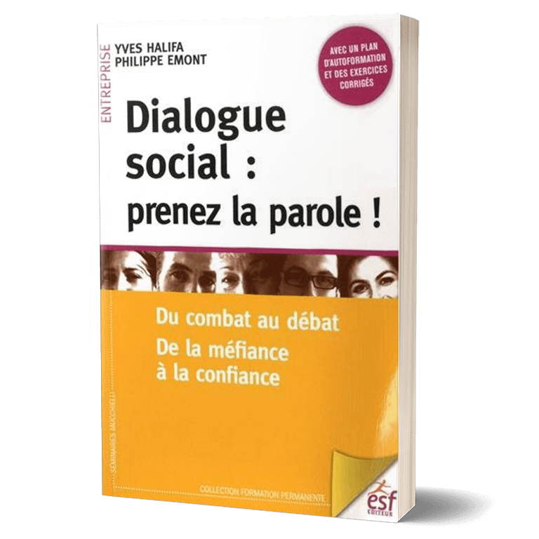 Couverture, Dialogue social: prenez la parole ! par Yves Halifa & Philippe Ermont