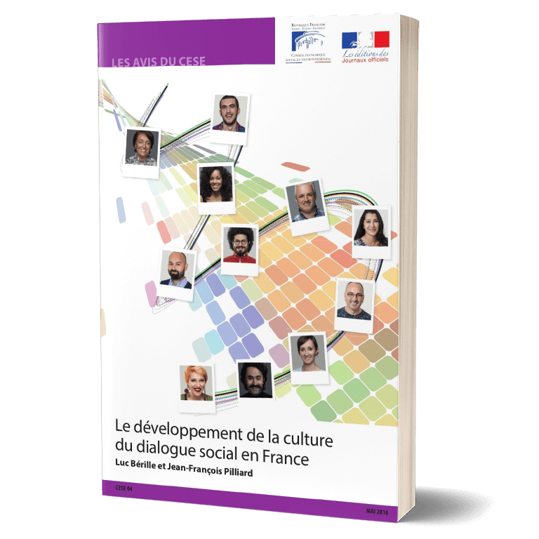 Couverture, Le développement de la culture du dialogue social en France par L. Bérille et J-F. Pilliard