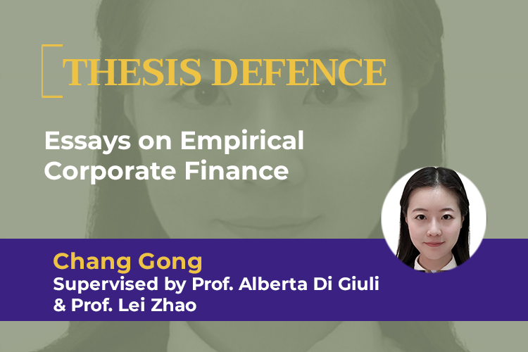 Thesis Defence - Chang Gong - ESCP Business School