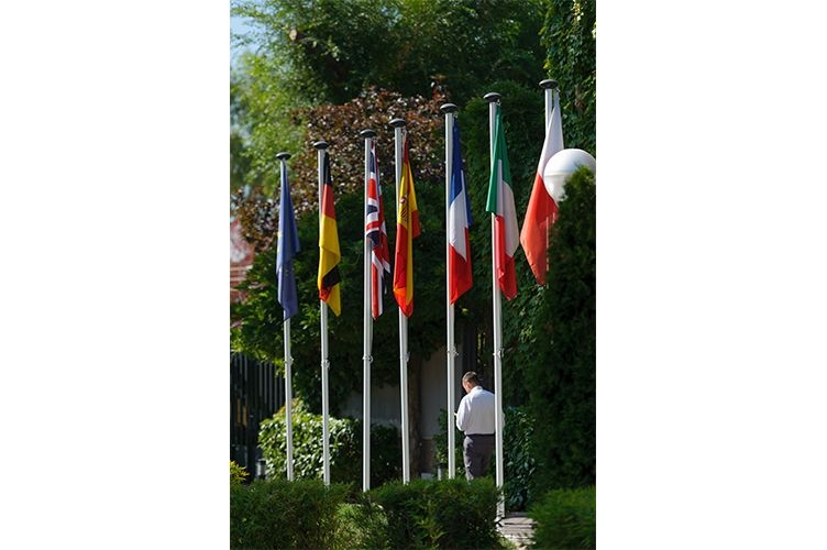 Picture of European flags. Why do we need European universities? 